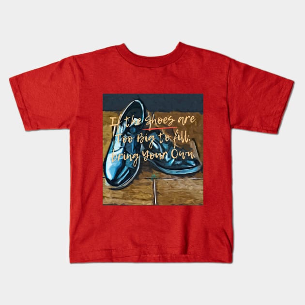 Big Shoes 2 Kids T-Shirt by LibrosBOOKtique